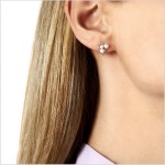 Yoko London - Trend Freshwater Pearl and Diamond Stud Earrings In Yellow Gold